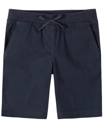 Nautica Kids' Little Girls Pull-on Skinny Bermuda Shorts In Navy