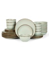 Stone Lain Brasa 32 Pc. Dinnerware Set, Service For 8 In Light Green