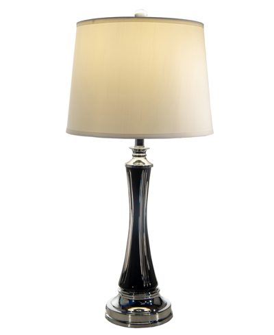 Dale Tiffany Vena Lead Crystal Table Lamp In Black