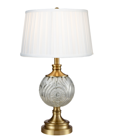 Dale Tiffany Mitre Lead Crystal Table Lamp In Clear