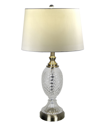 Dale Tiffany Retozo Lead Crystal Table Lamp In Beige