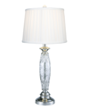 Dale Tiffany Powis Lead Crystal Table Lamp In Clear