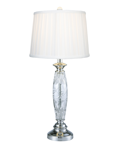 Dale Tiffany Powis Lead Crystal Table Lamp In Clear