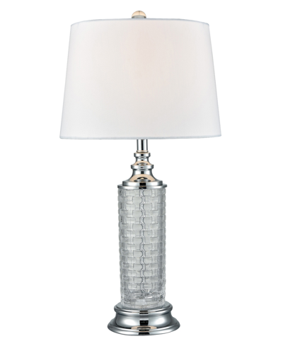 Dale Tiffany Varigated Lead Crystal Table Lamp In Clear