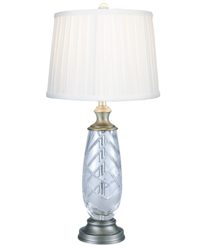 Dale Tiffany Lake Butler Lead Crystal Table Lamp In Clear