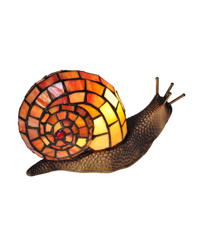 Dale Tiffany Snail Accent Table Lamp In Multi