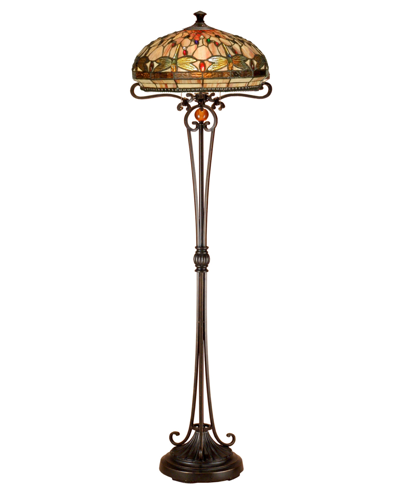 Dale Tiffany Briar Dragonfly Floor Lamp In Multi