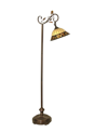 Dale Tiffany Crystal Jewel Pebble Stone Floor Lamp In Beige