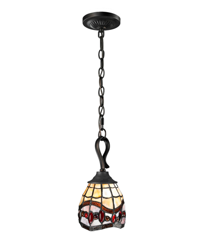 Dale Tiffany Fall River Mini Pendant Lamp In Multi