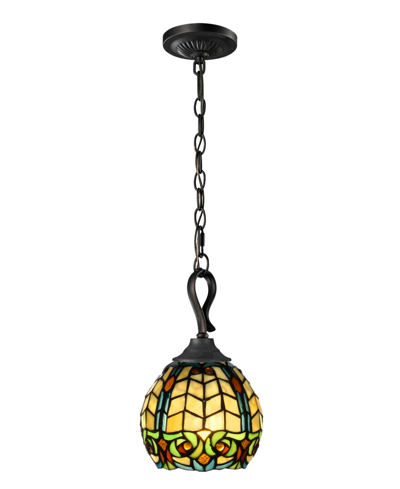 Dale Tiffany Raphael Mini Pendant Lamp In Multi