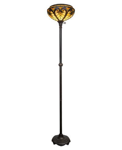 Dale Tiffany Biolla Torchiere Floor Lamp In Multi