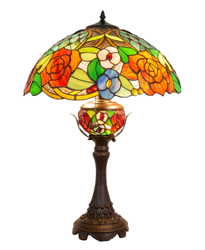 Dale Tiffany Ragusa Table Lamp With Night Light In Multi
