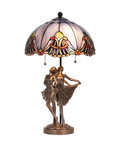 Dale Tiffany Ballerina Table Lamp In Multi