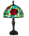 DALE TIFFANY SAROS ROSE TABLE LAMP