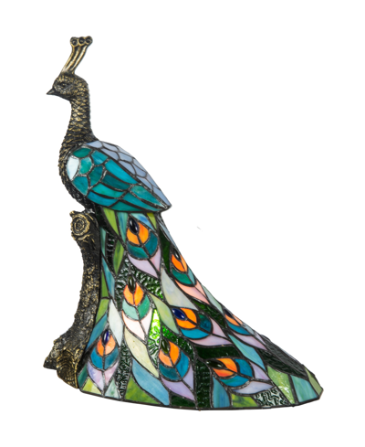 Dale Tiffany Galana Peacock Accent Lamp In Blue