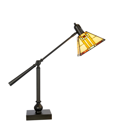 Dale Tiffany Bank Mission Table Lamp In Beige