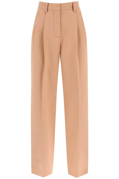 See By Chloé Cotton Twill Pants In Beige