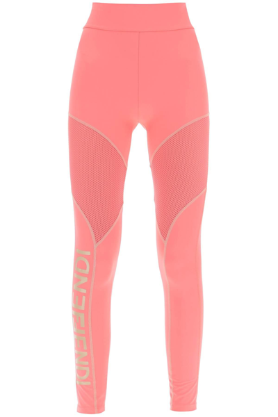 Fendi Mirror Gym Leggings In Pink