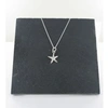 SIREN SILVER STARFISH CHARM NECKLACE STERLING SILVER