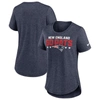 NIKE NIKE HEATHER NAVY NEW ENGLAND PATRIOTS LOCAL FASHION TRI-BLEND T-SHIRT