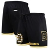 Pro Standard Black Boston Bruins Classic Mesh Shorts In Black