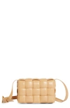 Bottega Veneta Padded Cassette Bag In Almond-gold