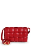 Bottega Veneta Padded Cassette Bag In Dark Red Gold