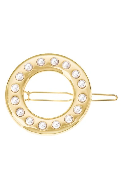 Ettika Classic Donut Hair Clip In Gold