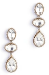 Deepa Gurnani Hadlee Drop Earrings In Silver