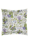 Matouk Pomegranate Quilted Linen Pillow Sham In Lilac