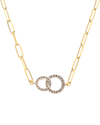 MESHMERISE MESHMERISE 18K OVER SILVER 0.25 CT. TW. DIAMOND NECKLACE