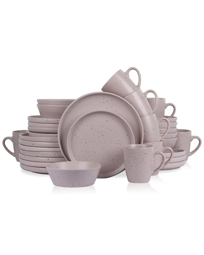 Stone Lain Jade 32pc Stoneware Dinnerware Set