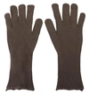 DOLCE & GABBANA DOLCE & GABBANA GRAY CASHMERE KNITTED HANDS MITTEN MENS MEN'S GLOVES