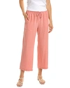 Splendid Crop Wide Leg Linen-blend Pant In Multi