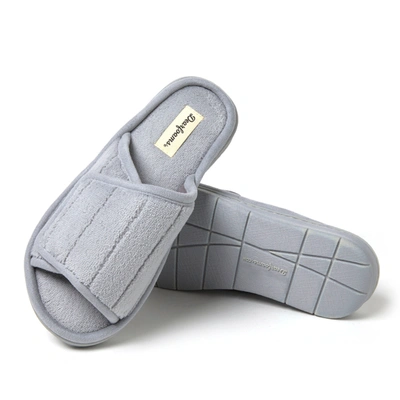 Dearfoams Women's Mickey Terry Slide In Grey