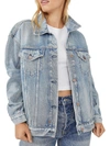 We The Free Jolene Womens Distressed Trucker Denim Jacket In Multi
