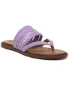Zodiac Women's Cary Braided Strappy Thong Flip Flop Slide Sandals Women's Shoes In Lilac Purple