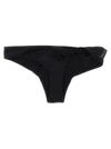 COURRÈGES TWISTED BIKINI BOTTOMS BEACHWEAR BLACK