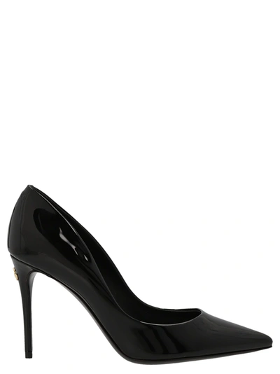 Dolce & Gabbana Patent Leather Cardinale Pumps In Black