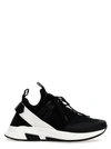 Tom Ford Neoprene And Suede Jago Sneakers Shoes In Black