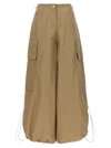 Palm Angels Women's Parachute Pants In Beige