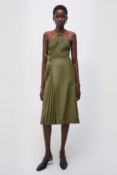 Jonathan Simkhai Mar Skirt In Nori