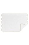 MATOUK CAIRO SCALLOP TRIM COTTON TUB MAT