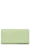 BOTTEGA VENETA LARGE INTRECCIATO FLAP WALLET