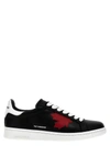 Dsquared2 Boxer Leather Low-top Sneakers In Multicolor