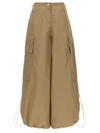 Palm Angels Women's Parachute Pants In Beige