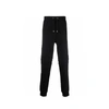 Balmain Organic Cotton Fitted Track Pants In Black