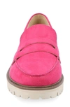 Journee Collection Kenly Womens Moc Closed Toe Loafers In Pink