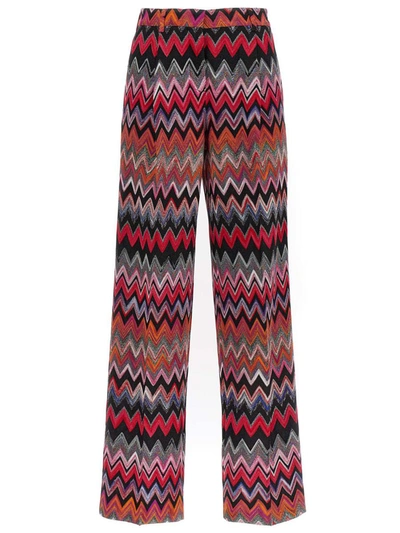 Missoni Zig-zag Straight-leg Pants In Multicolor