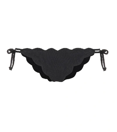 Marysia Mott Scallop Bikini Bottoms In Black